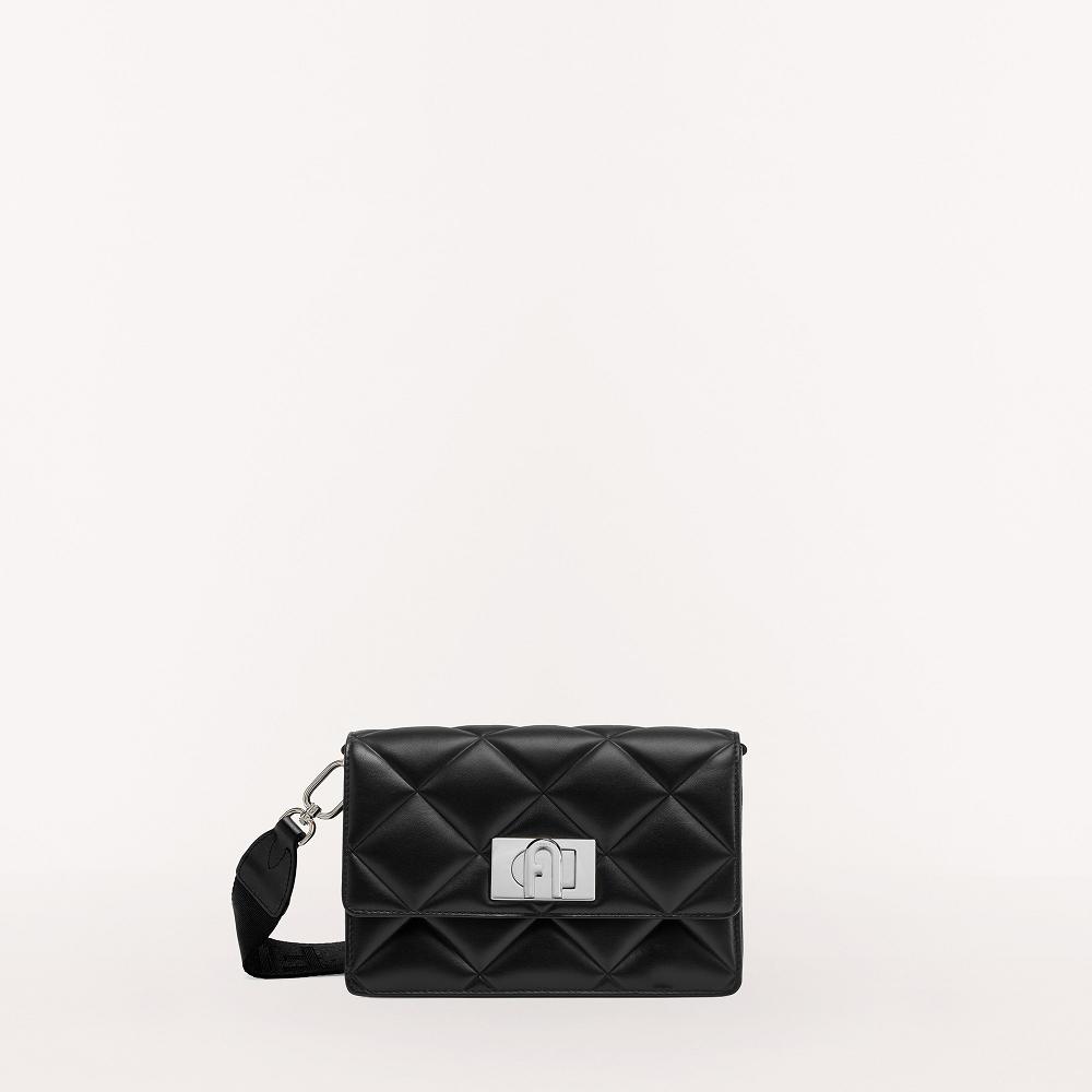 Furla 1927 Soft Väskor Dam Svarta Rea AUZ034852